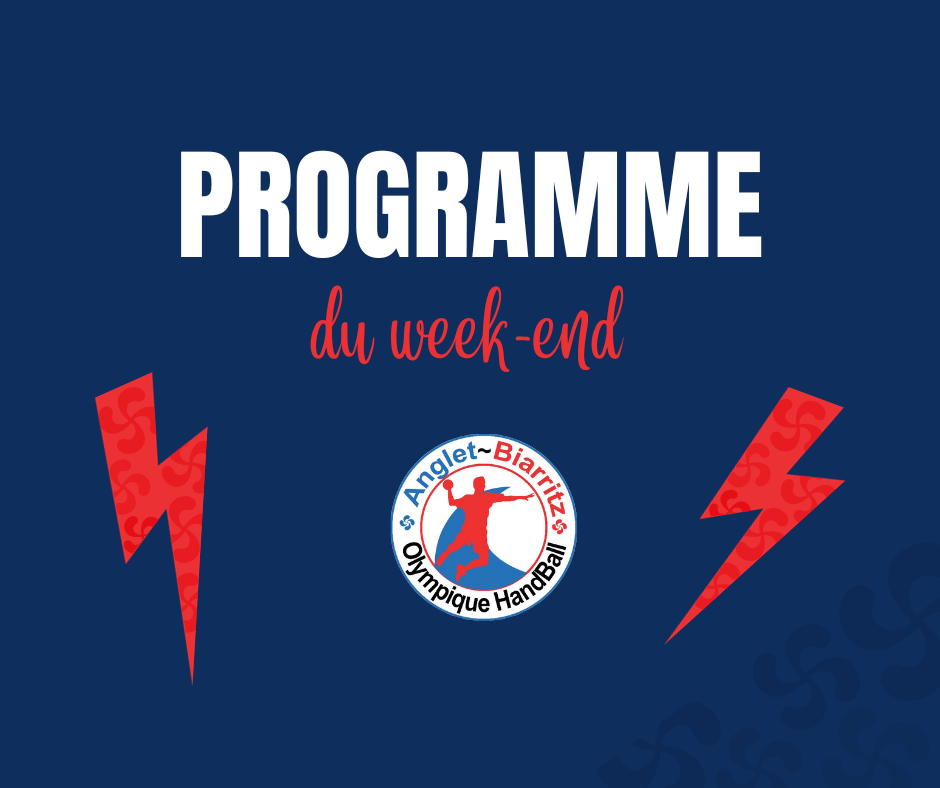 Actualité Planning du week end club Handball Anglet Biarritz