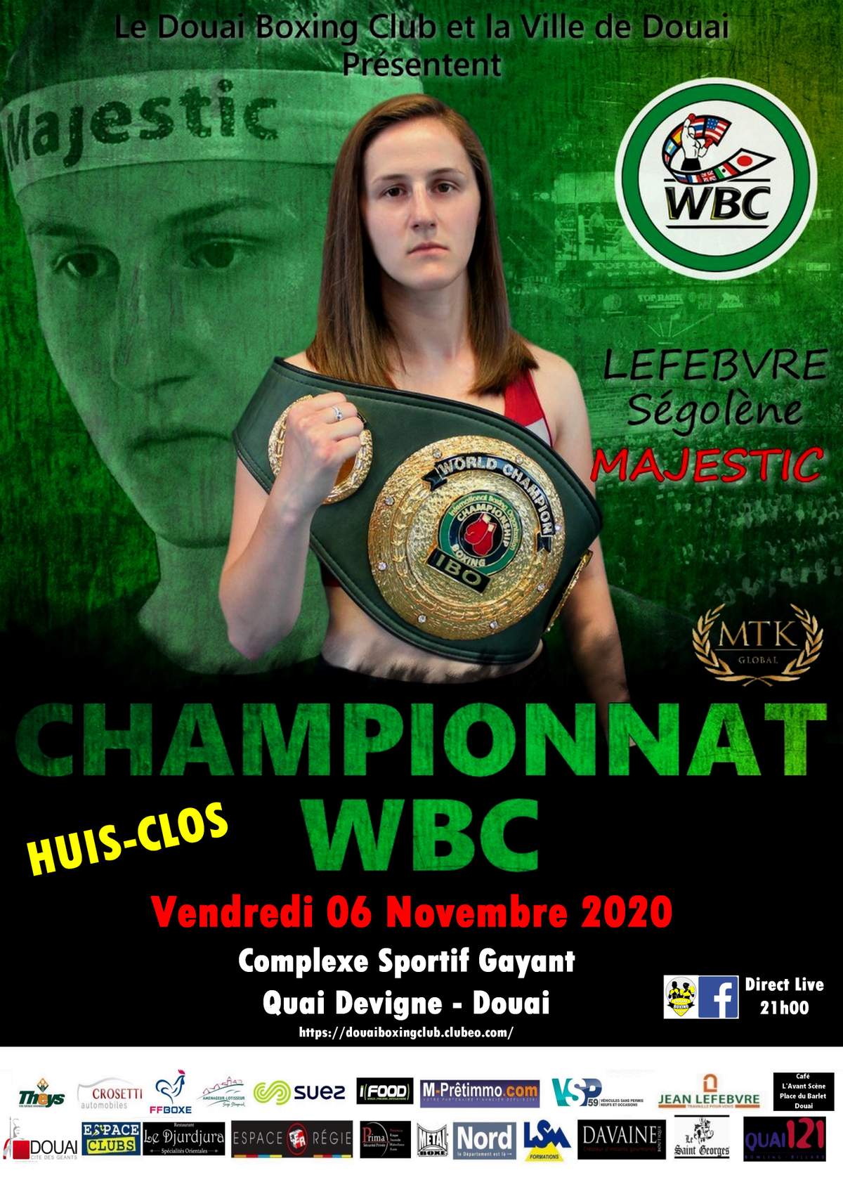 Actualité - CHAMPIONNAT WBC Le 6 Novembre 2020 à... - Club Boxe DOUAI ...