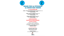 Grand prix Cenon sur Vienne