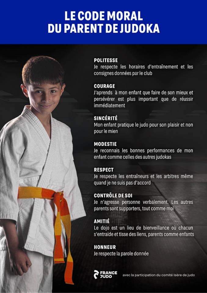 Code moral du parent de judoka